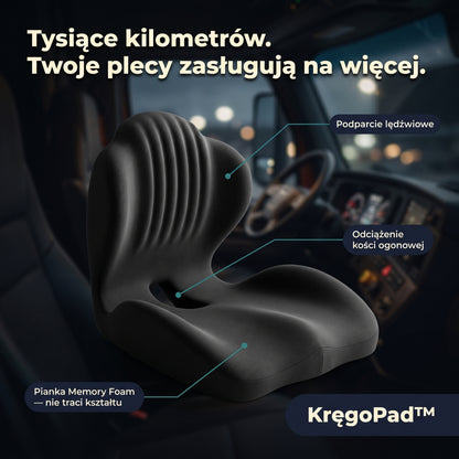 KręgoPad™ – ergonomiczny fotel memory foam 2w1.  Koniec z bólem pleców.
