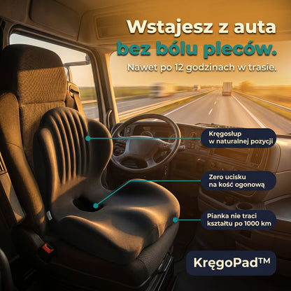 KręgoPad™ – ergonomiczny fotel memory foam 2w1.  Koniec z bólem pleców.