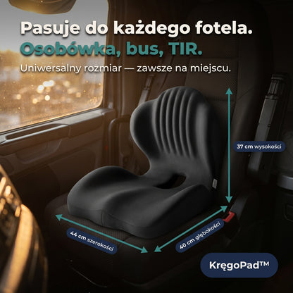 KręgoPad™ – ergonomiczny fotel memory foam 2w1.  Koniec z bólem pleców.